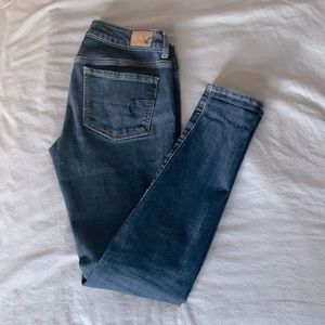 American eagle stretch jegging/jean. Dark denim, size 6